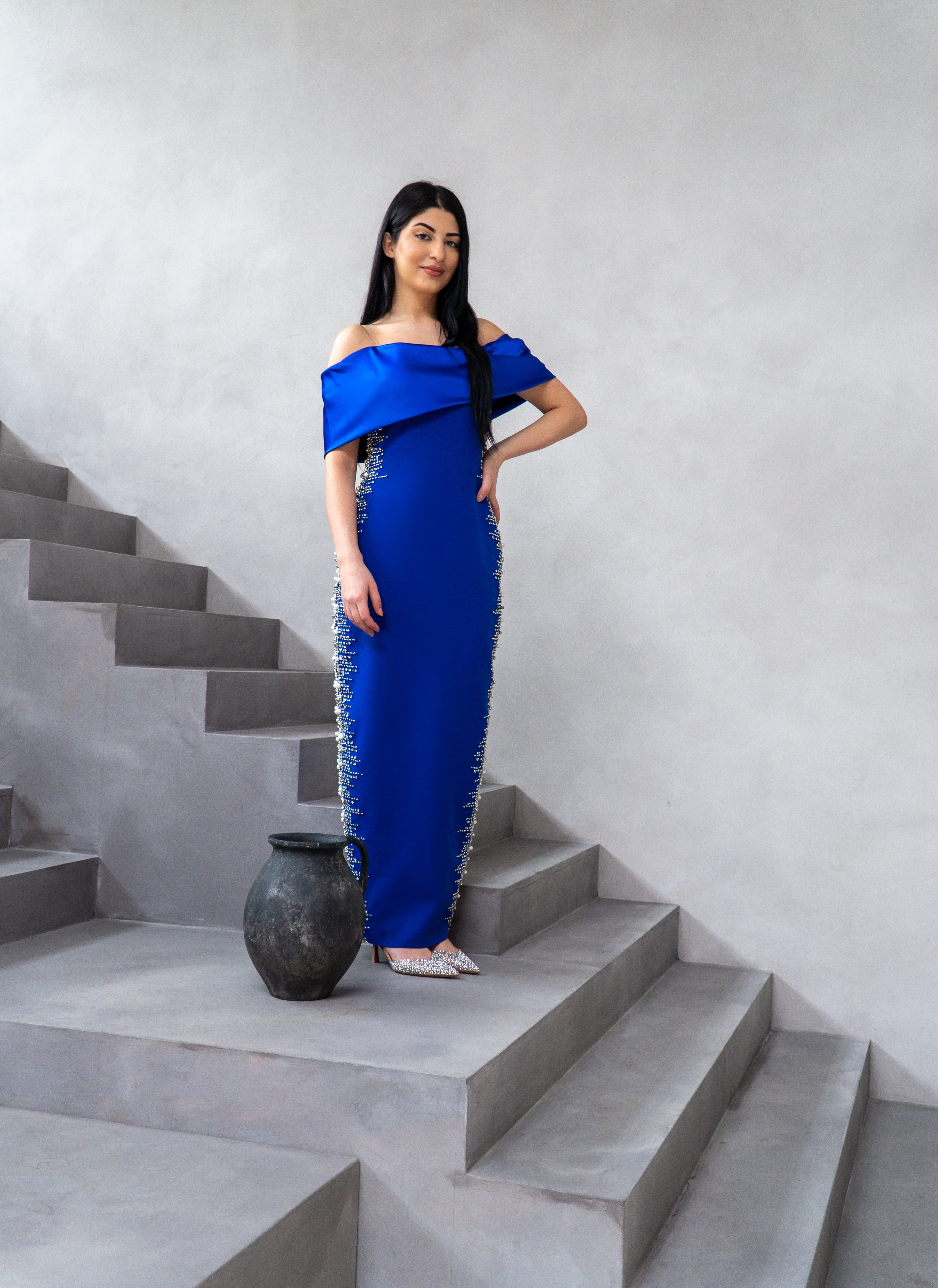 Bella dress blue – Mena Dresses
