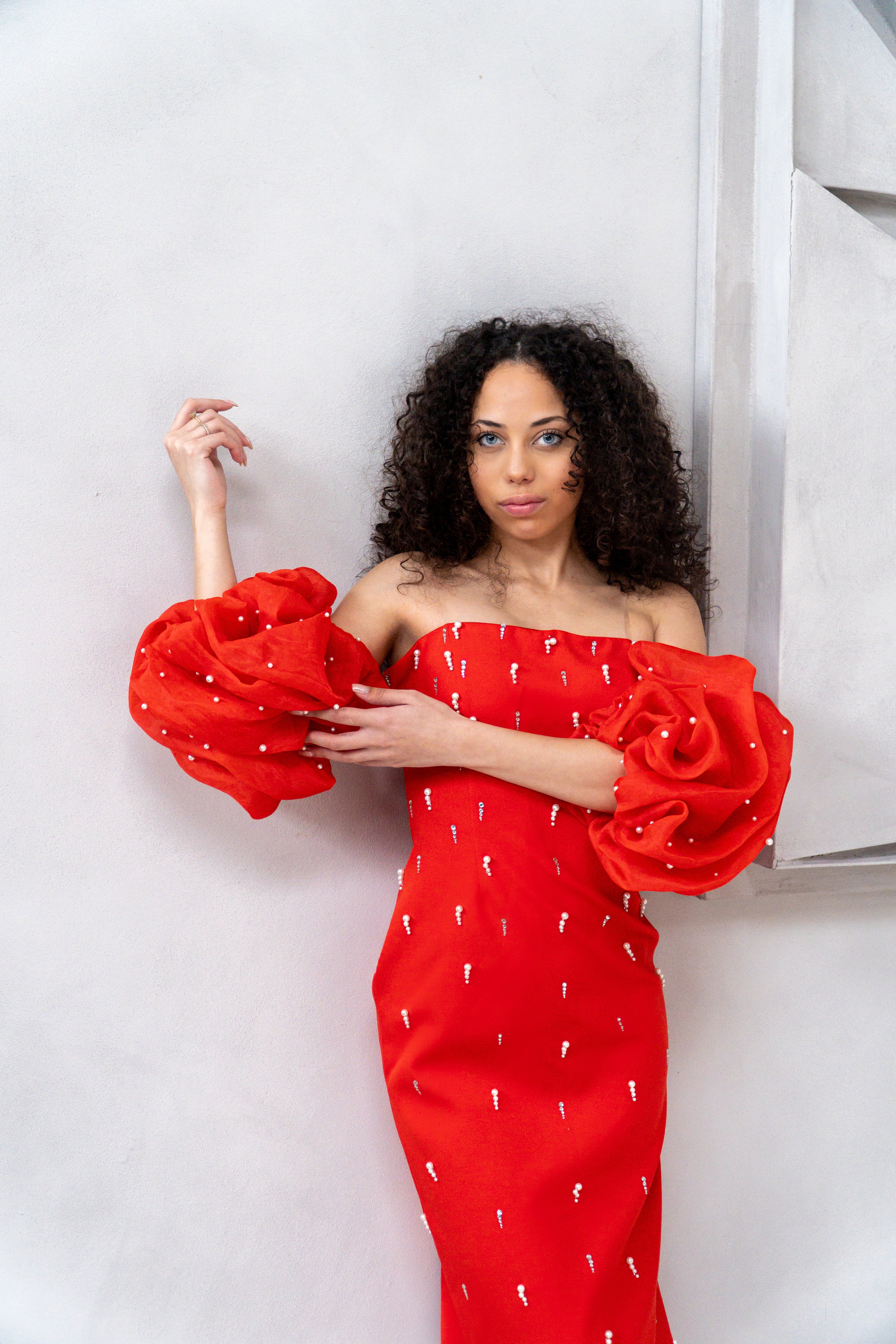 Rosa dress pomegranate flower