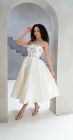 Tuba dress white