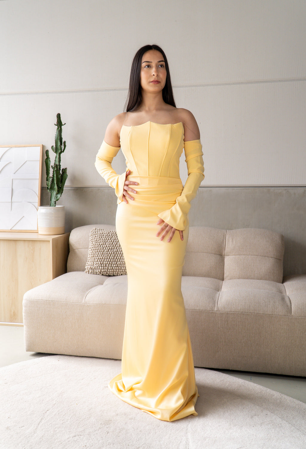 Damla dress yellow