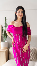 Elif dress fuchsia