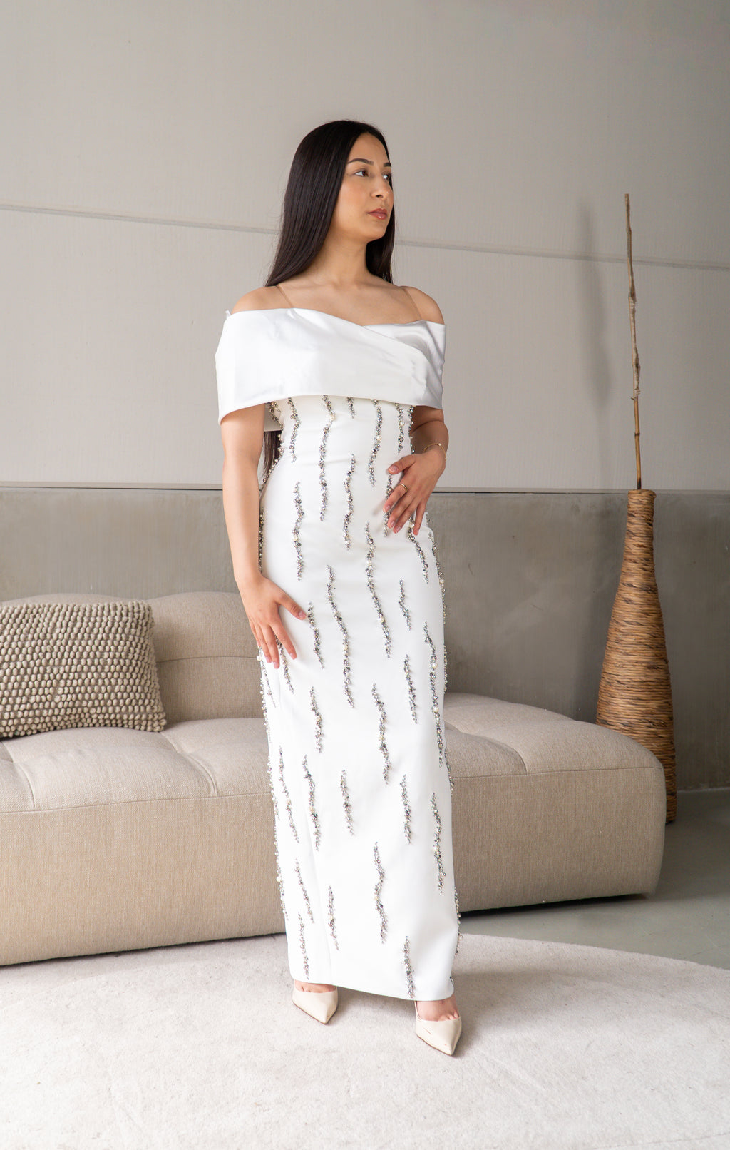 Elif dress white